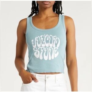 Volcom Stone Blue Scoop Neck Tank Top